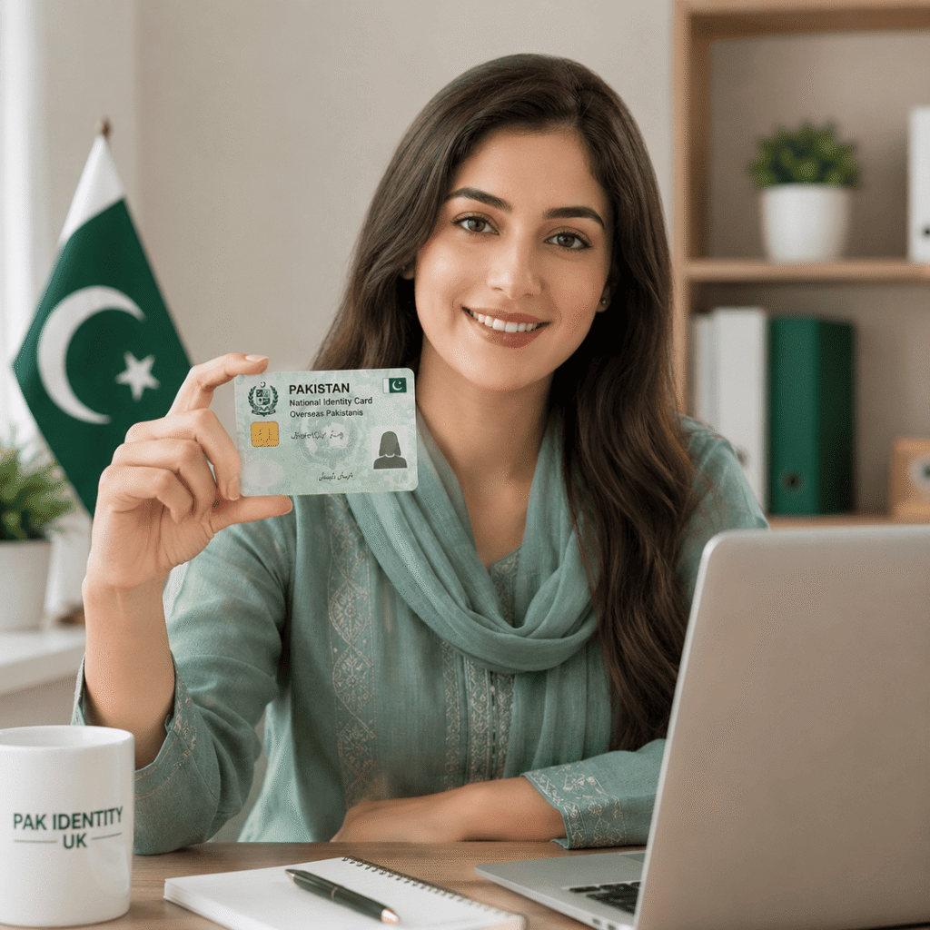 woman holding nicop in UK
