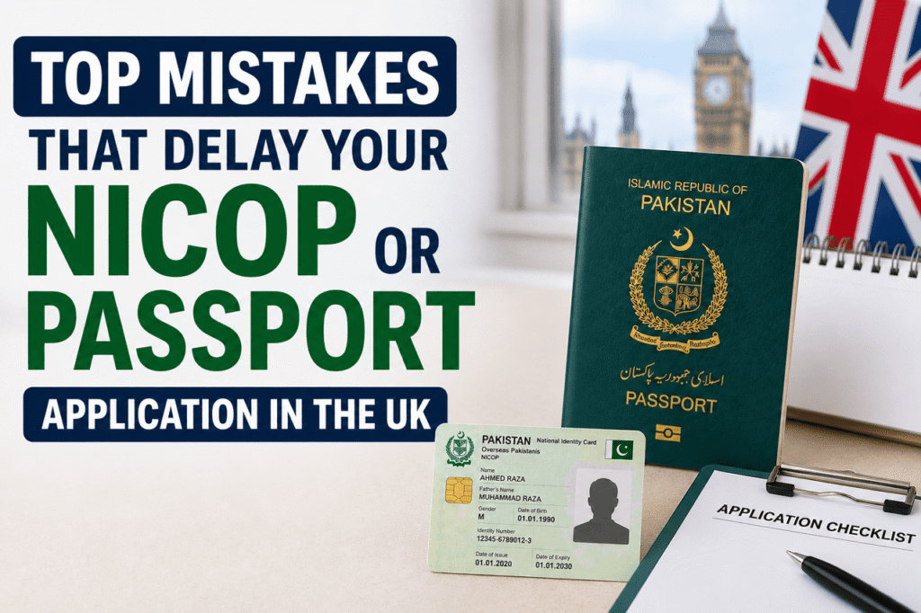 Top Mistakes That Delay Your NICOP or Pakistani Passport Application in the UK